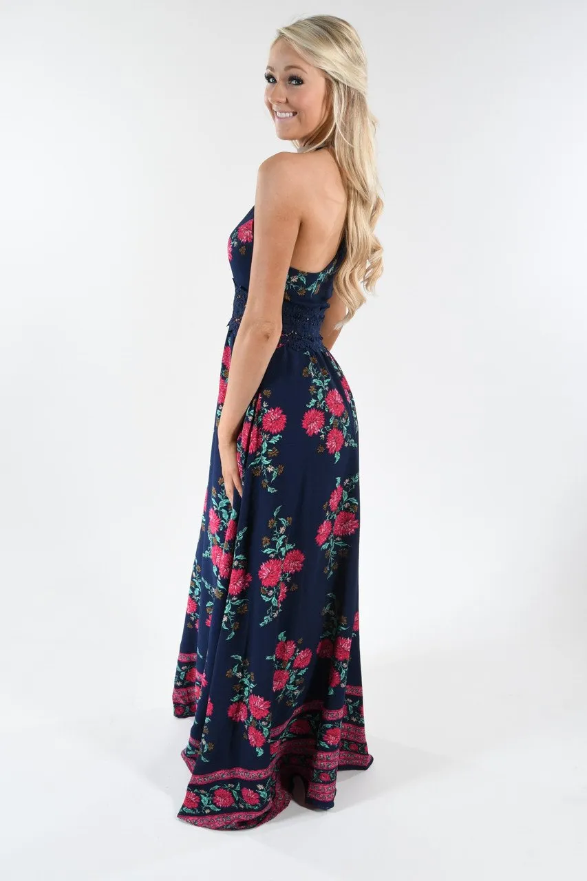 Out of the Blue Floral Maxi Dress