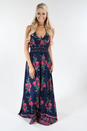 Out of the Blue Floral Maxi Dress