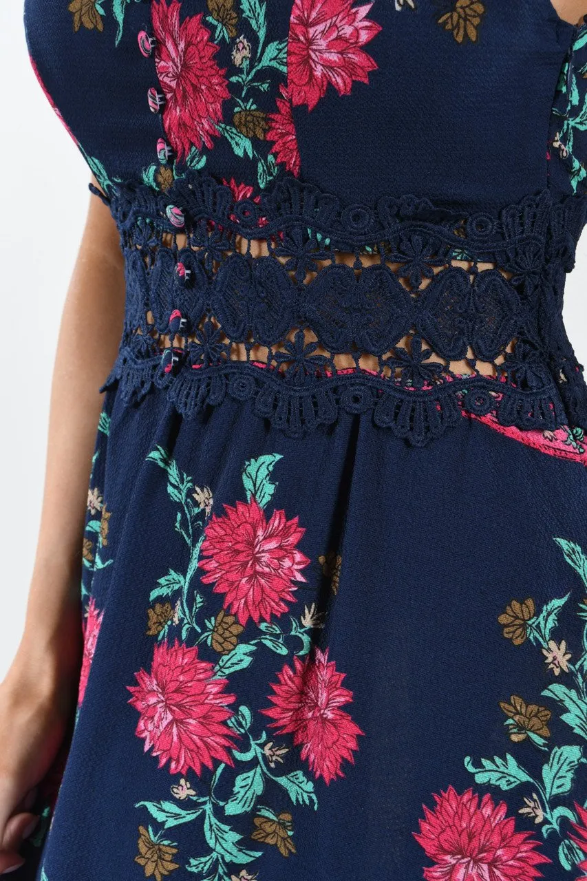 Out of the Blue Floral Maxi Dress