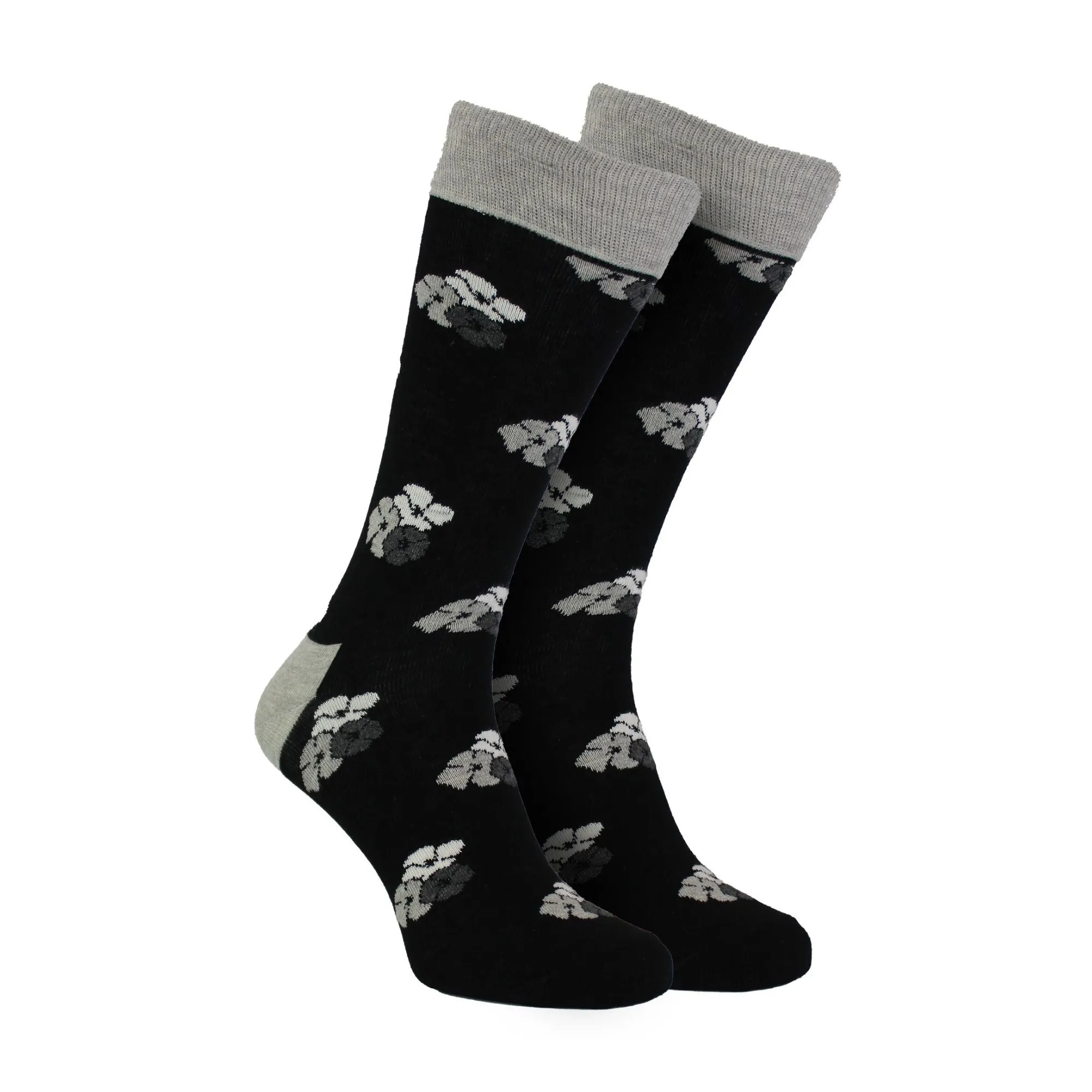 Pack of 3 Floral Mens Dress Socks | Classic Flower Socks