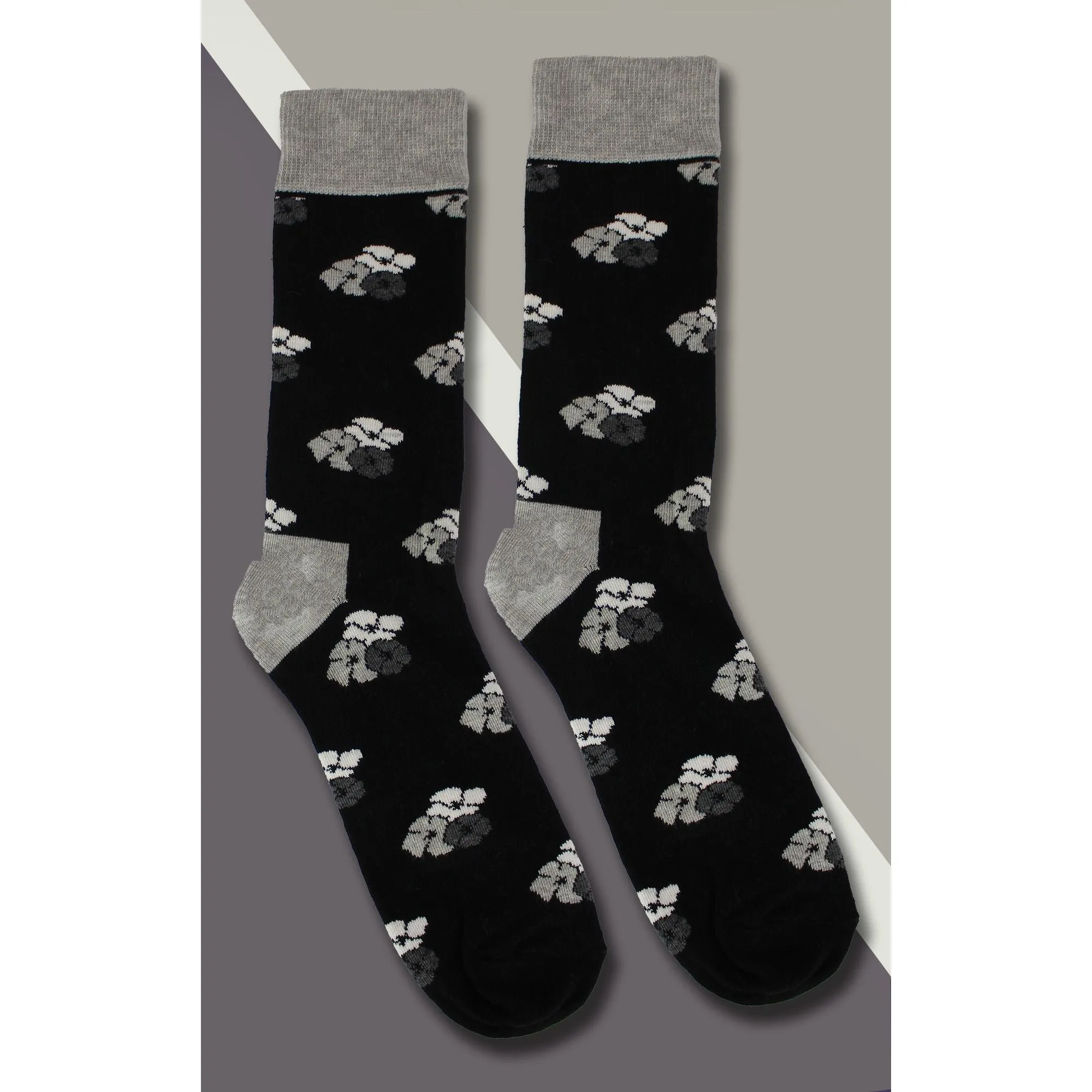 Pack of 3 Floral Mens Dress Socks | Classic Flower Socks