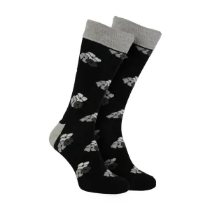 Pack of 3 Floral Mens Dress Socks | Classic Flower Socks