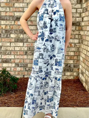 Palm Trees for me high neck dress