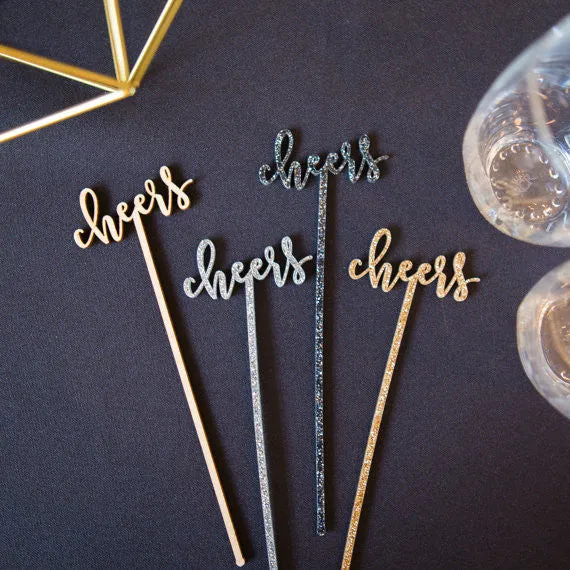 Party Stir Sticks "Cheers!"