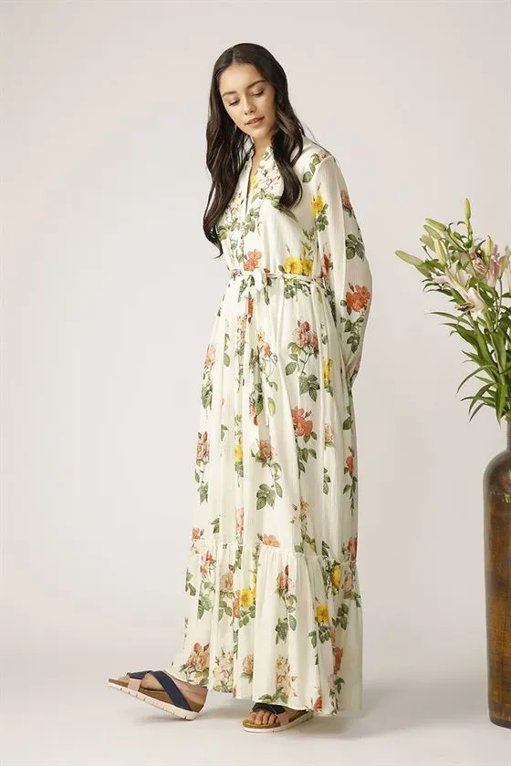 Payal Pratap   -   Vitis Floral Dress  Morning Glory
