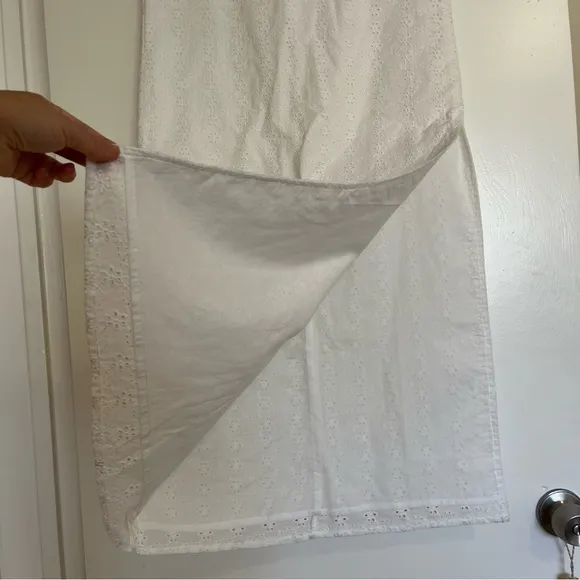 Peppermayo Exclusive Georgia Peaches Broderie White Cotton Eyelet Maxi Skirt 2