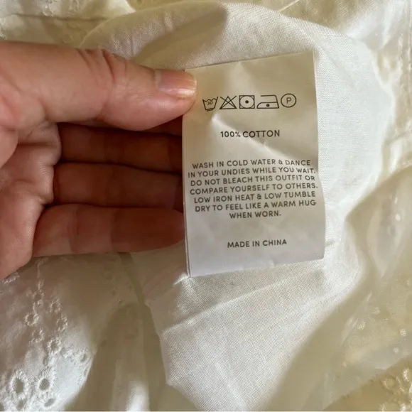 Peppermayo Exclusive Georgia Peaches Broderie White Cotton Eyelet Maxi Skirt 2