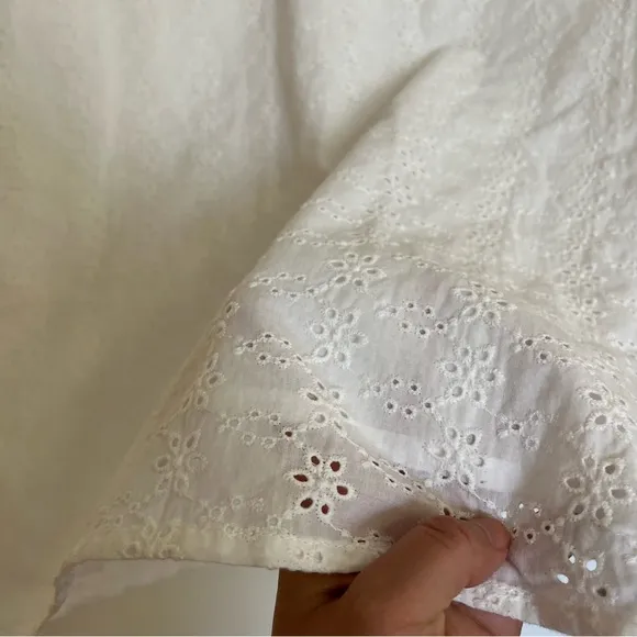 Peppermayo Exclusive Georgia Peaches Broderie White Cotton Eyelet Maxi Skirt 2