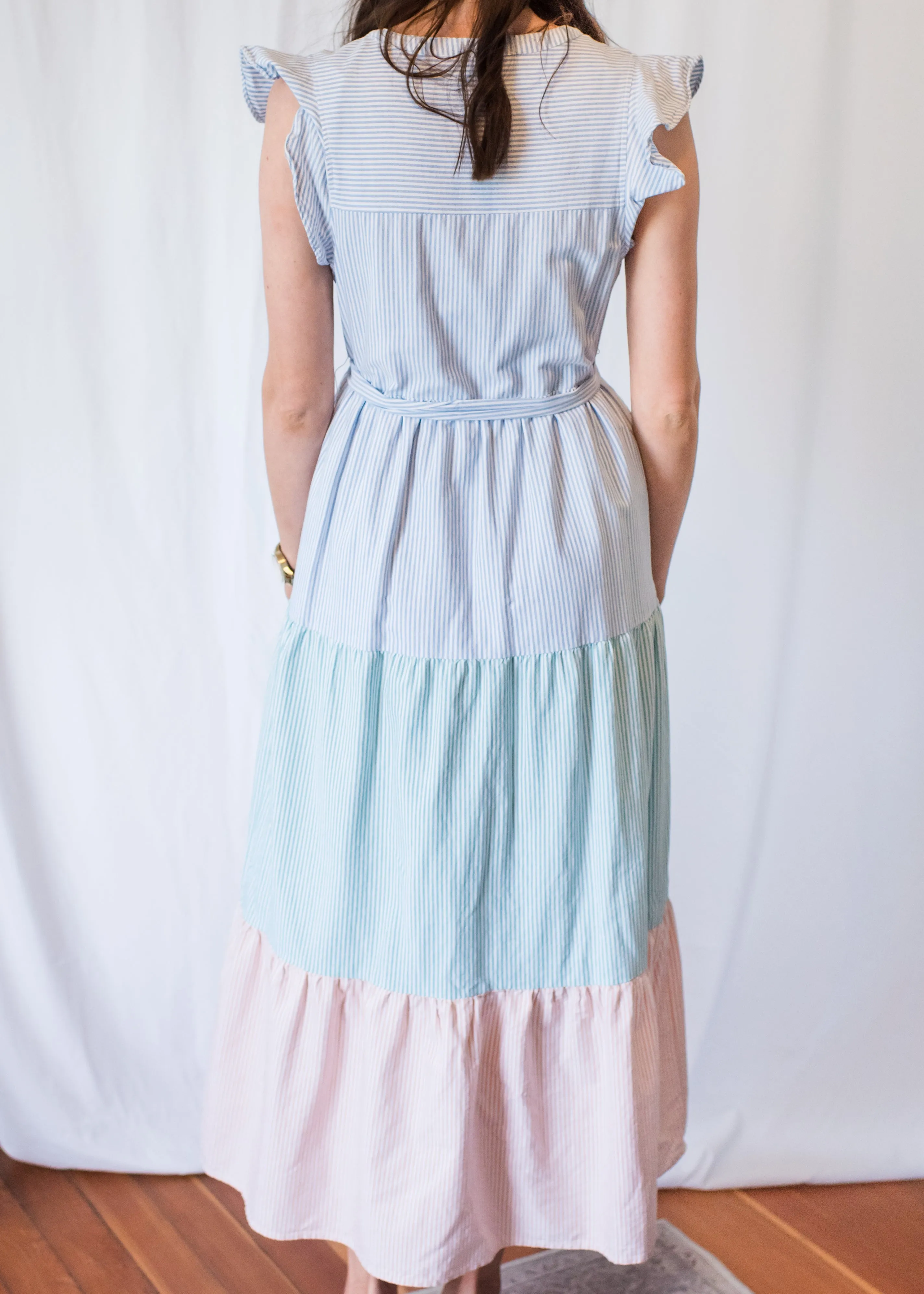 Perfectly Pinstriped Maxi Dress