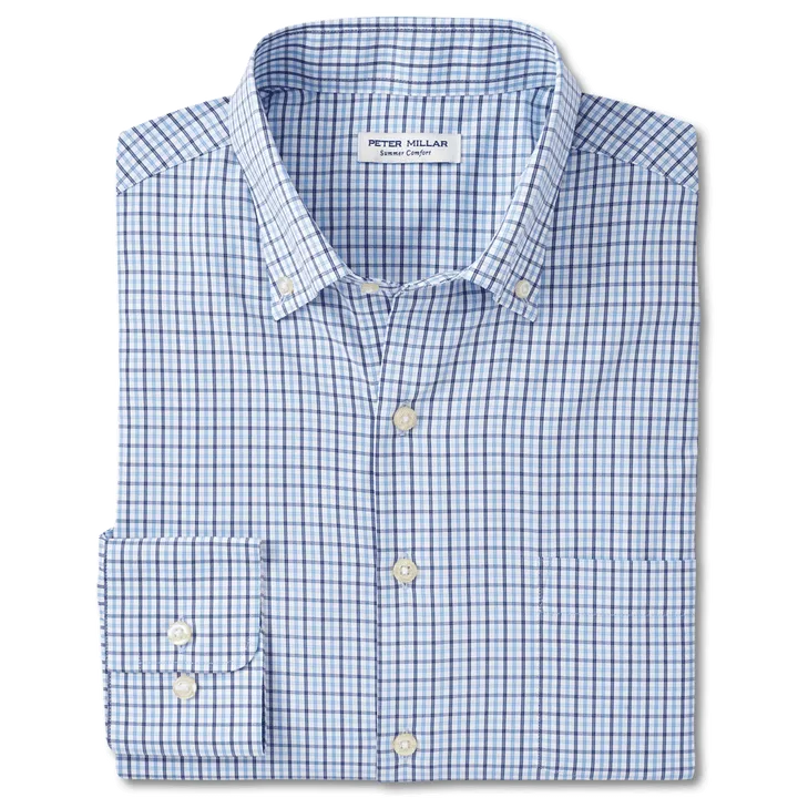 Peter Millar - Chelan Performance Twill Sport Shirt - Cottage Blue