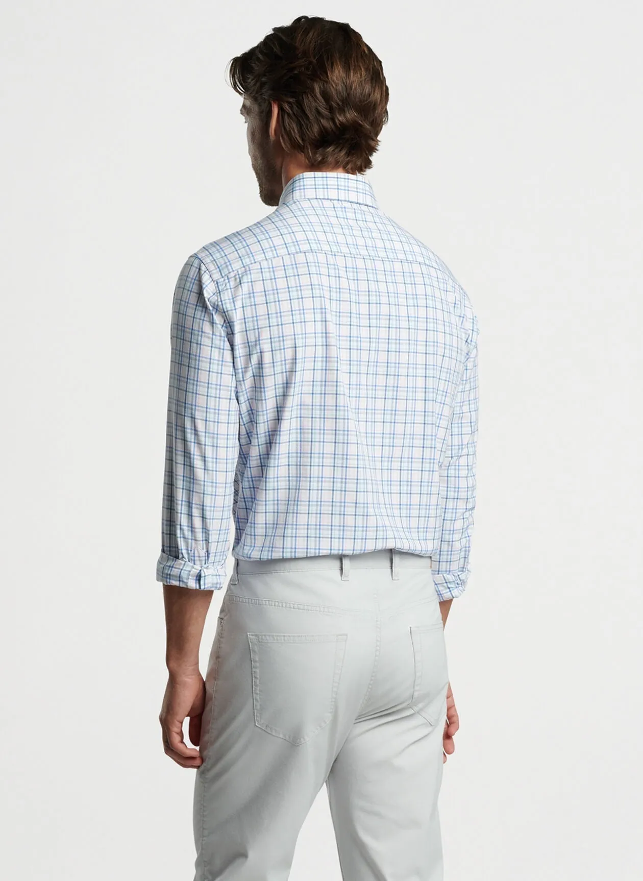 Peter Millar - Roxbury Performance Poplin Sport Shirt - Maritime