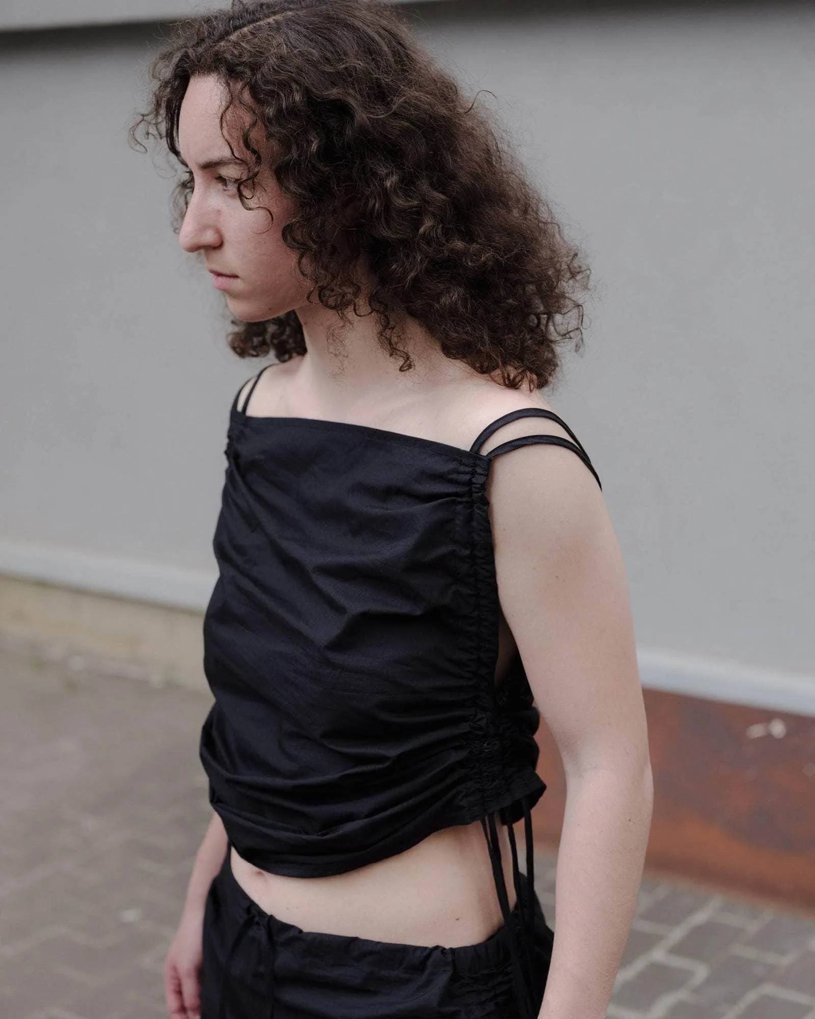 Pictorial Strap Top