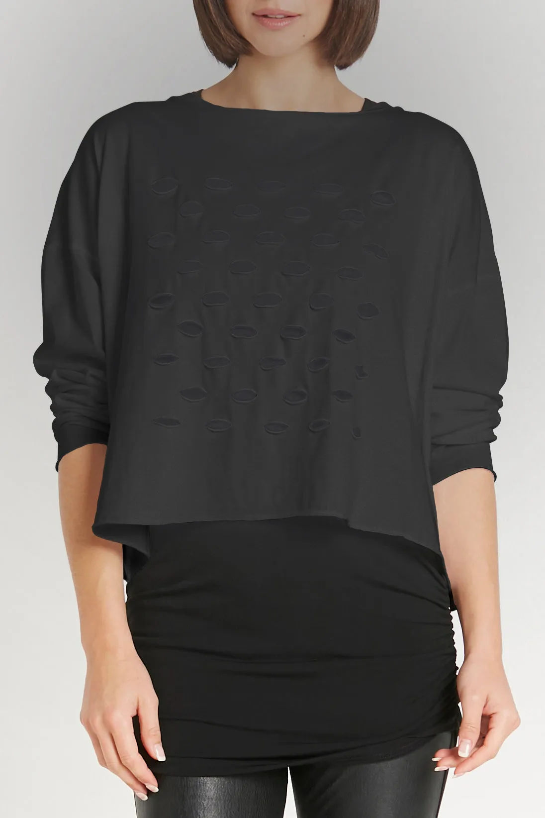Pima Cotton Cut-up Mini Boxy T