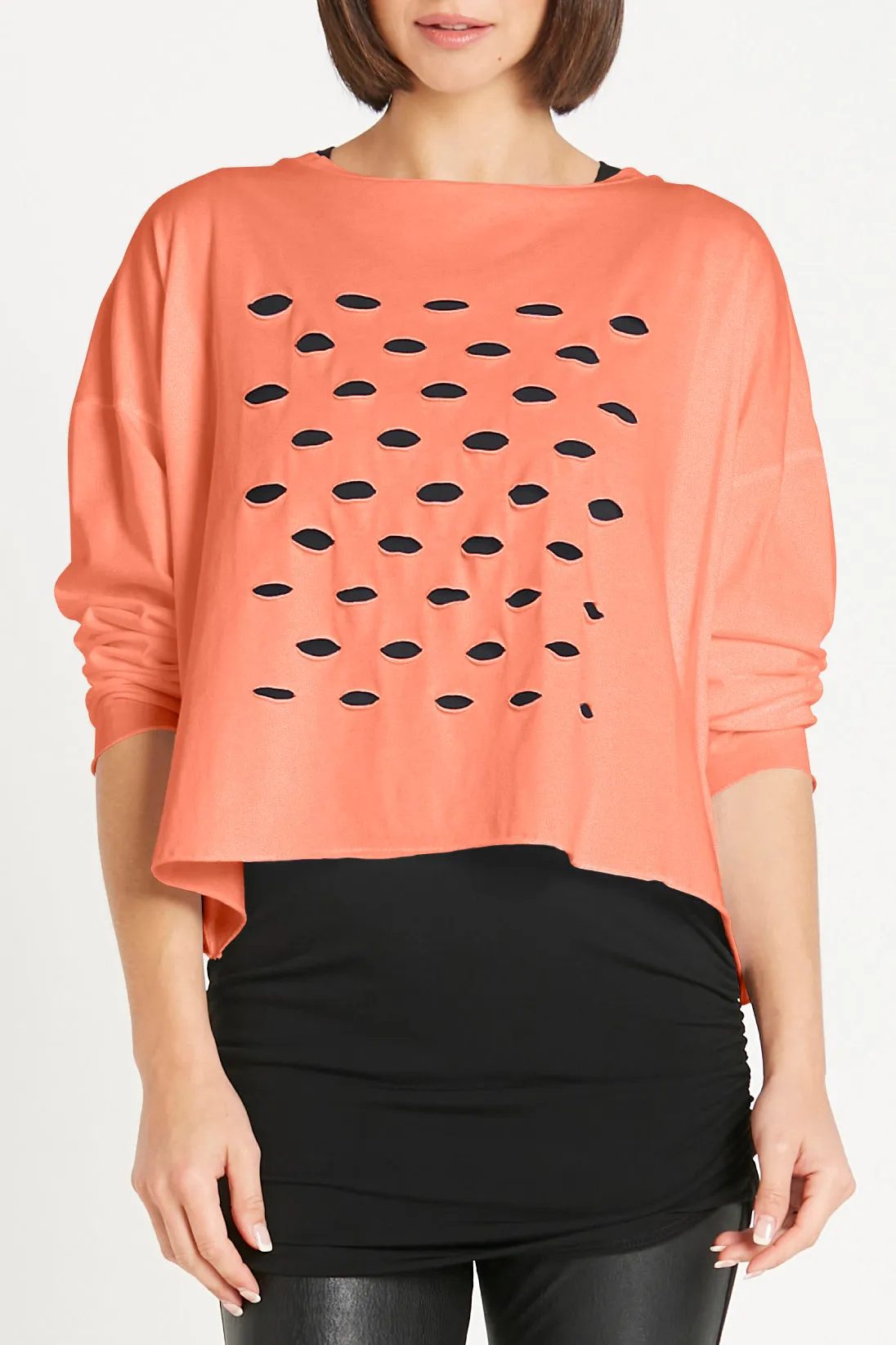 Pima Cotton Cut-up Mini Boxy T