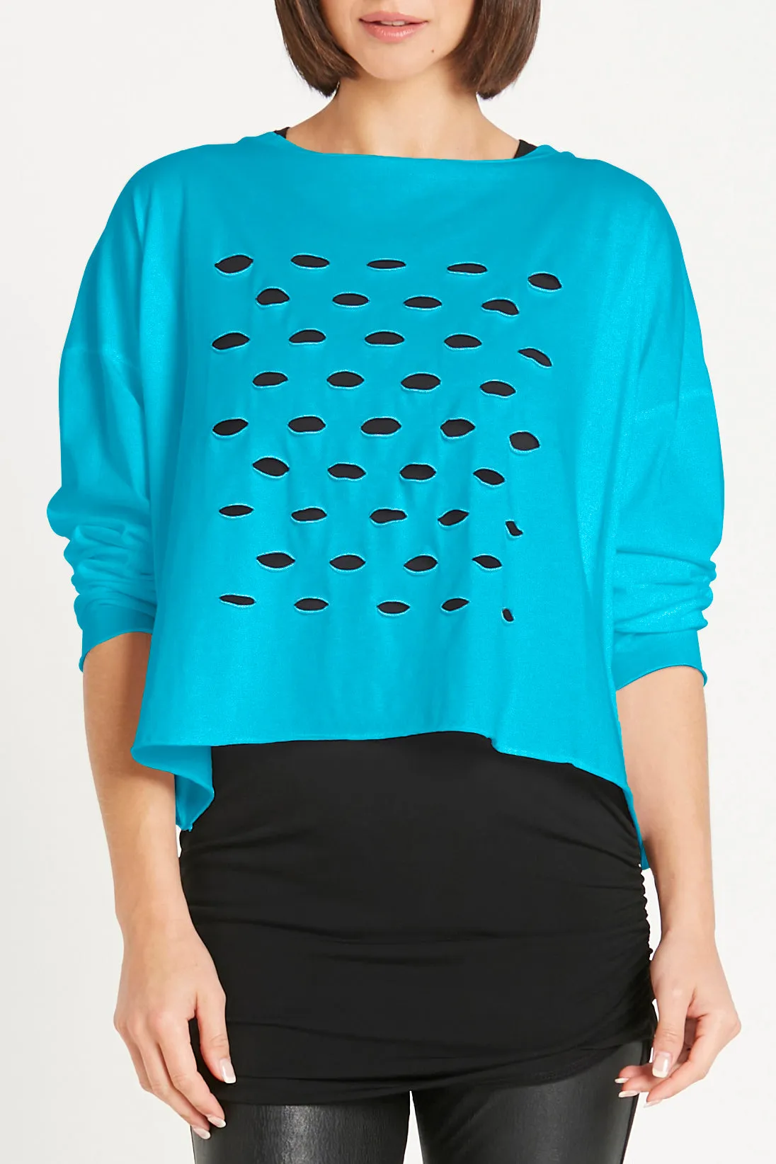 Pima Cotton Cut-up Mini Boxy T
