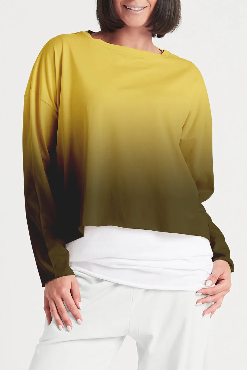 Pima Cotton Dip Dyed Mini Luxury Boxy T