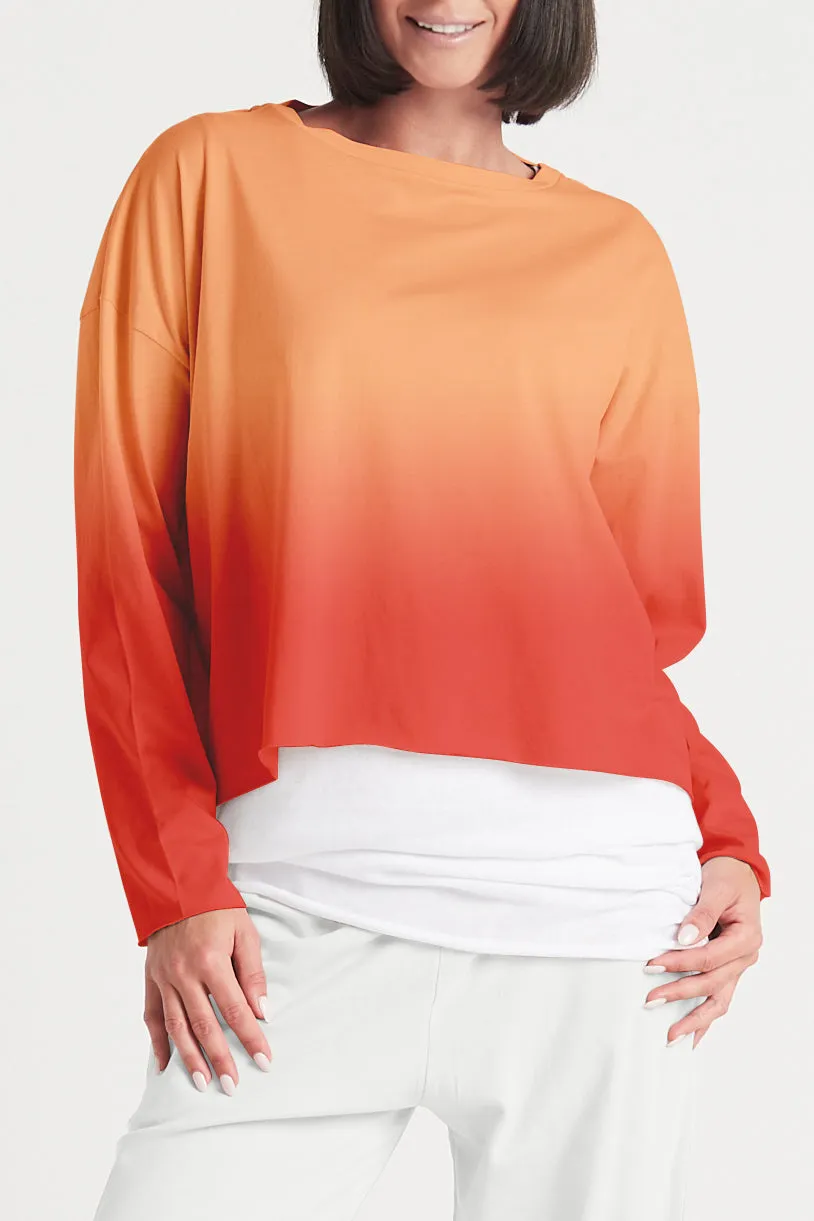 Pima Cotton Dip Dyed Mini Luxury Boxy T