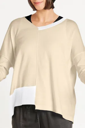 Pima Cotton Half Way V Neck Sweater