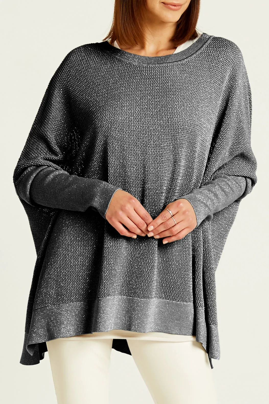 Pima Cotton Metallic Seed Stitch