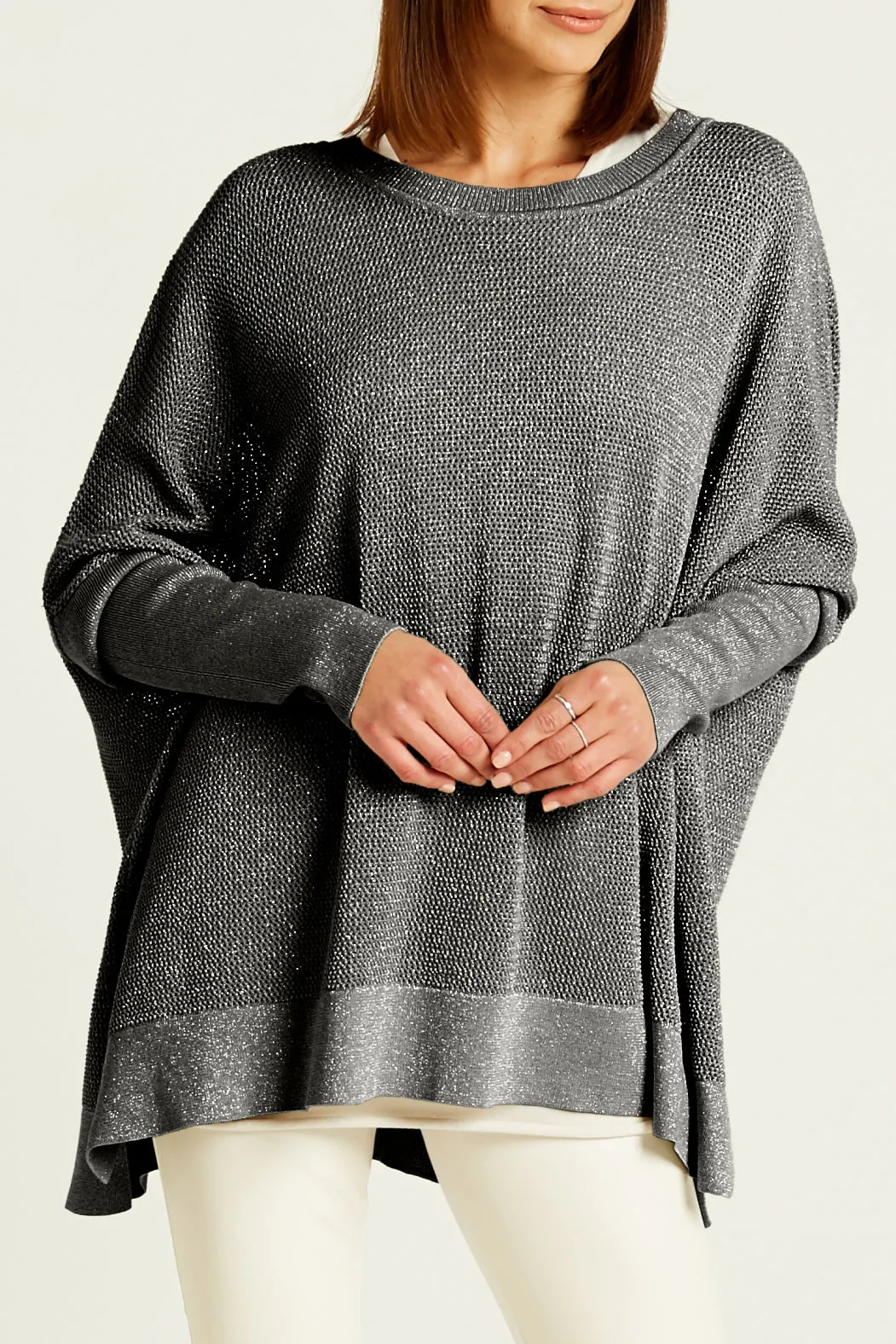 Pima Cotton Metallic Seed Stitch