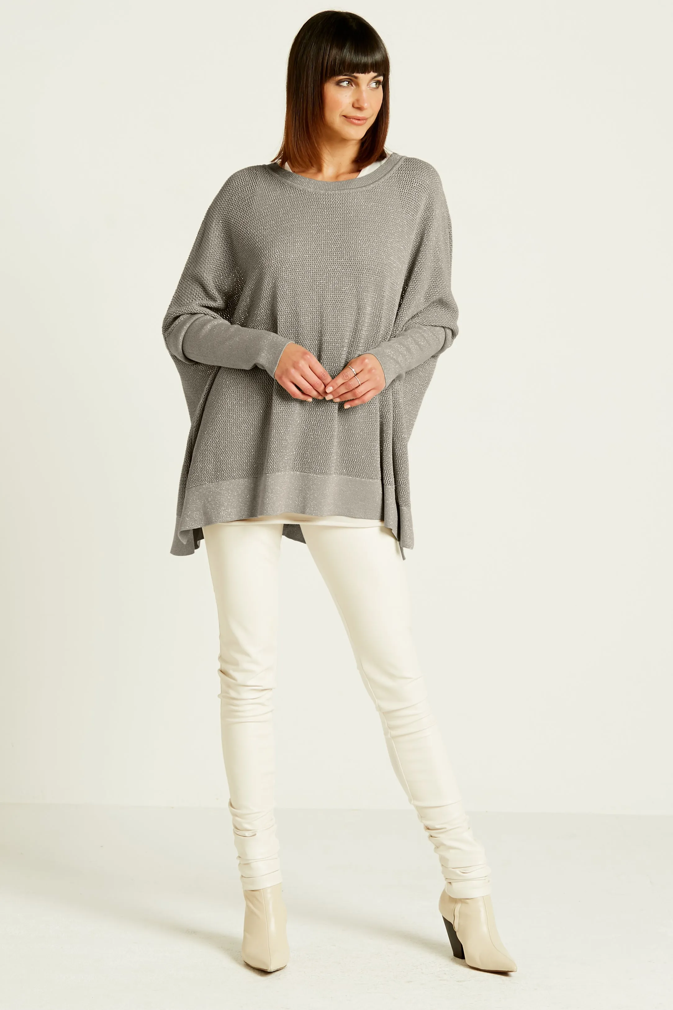 Pima Cotton Metallic Seed Stitch