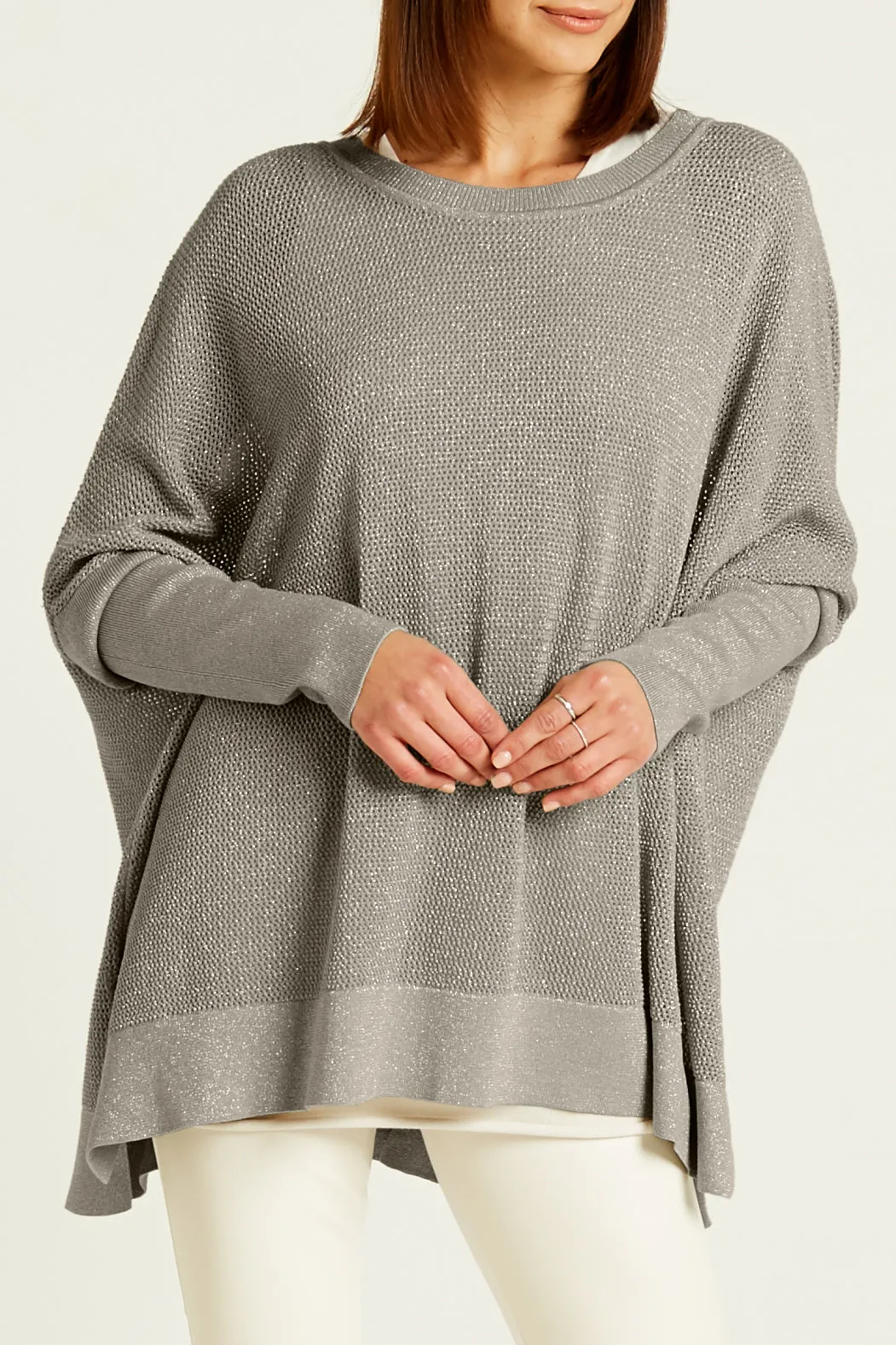 Pima Cotton Metallic Seed Stitch