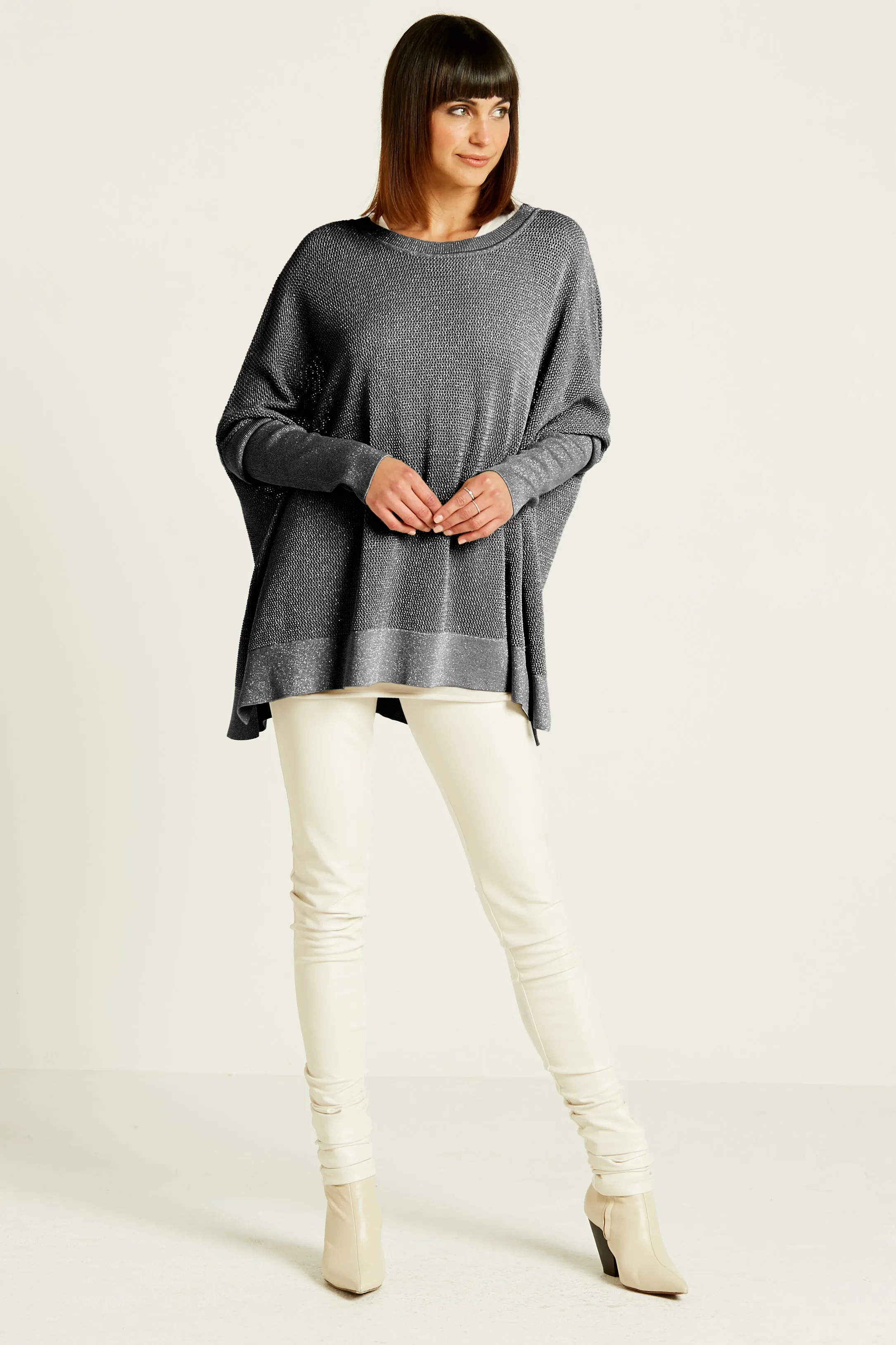 Pima Cotton Metallic Seed Stitch