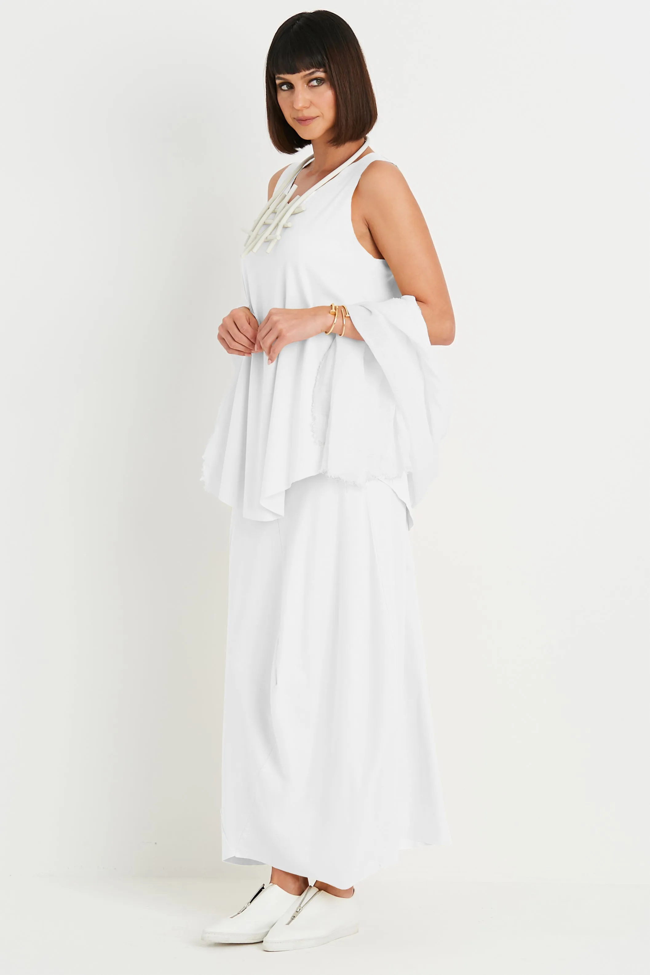 Pima Cotton Shirttail Tank