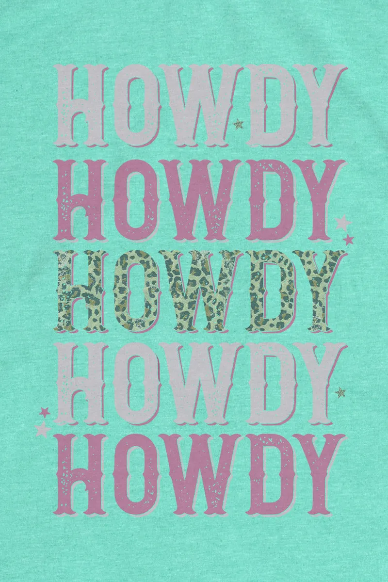 Pink Leopard Howdy Softstyle Adult T-Shirt