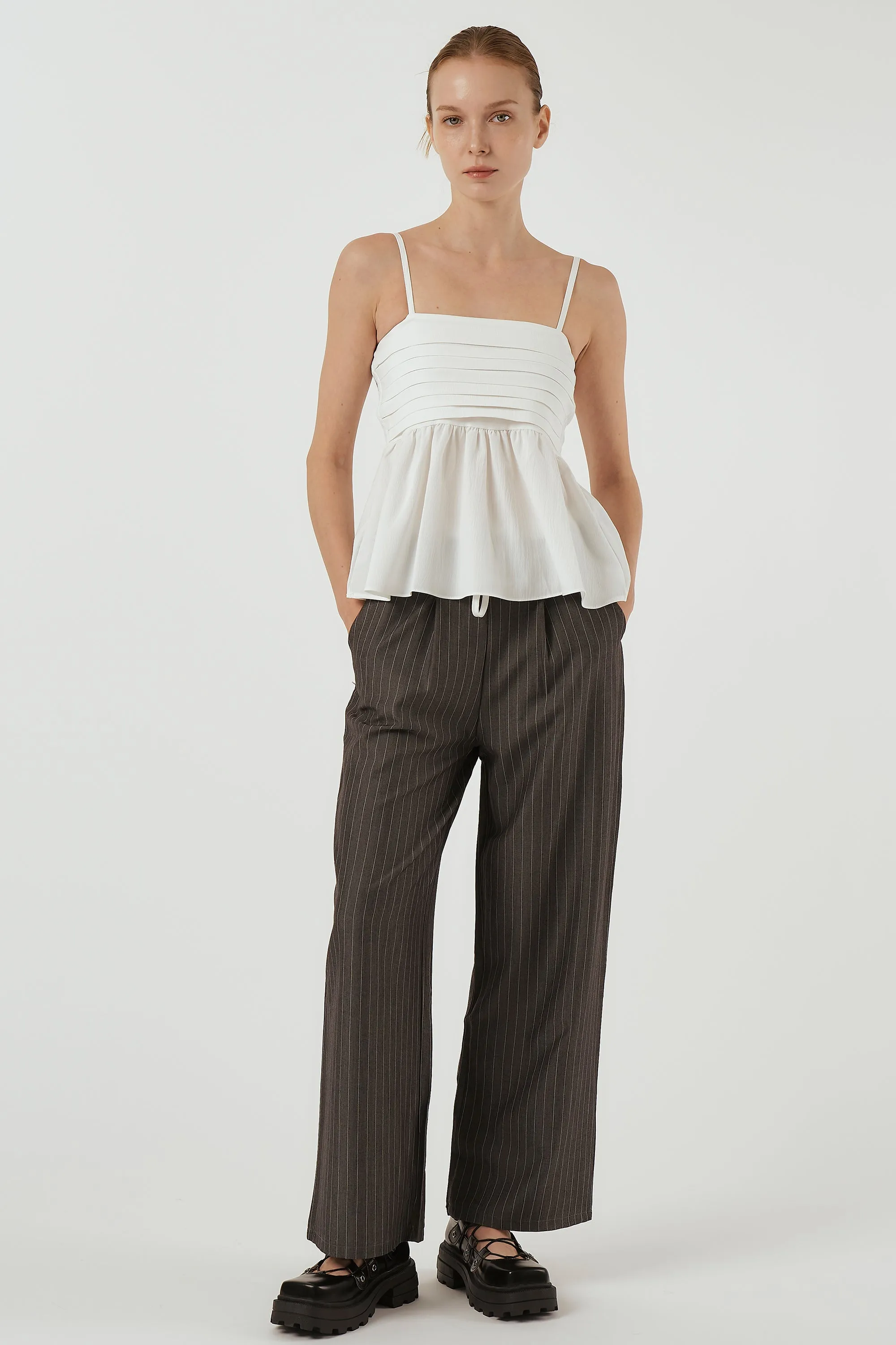 Plan Pleated Cami Top