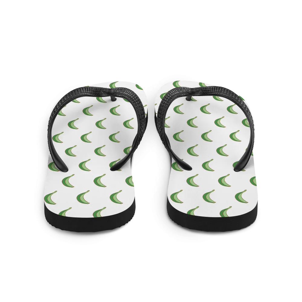 Platano All-Over Flip-Flops (White)