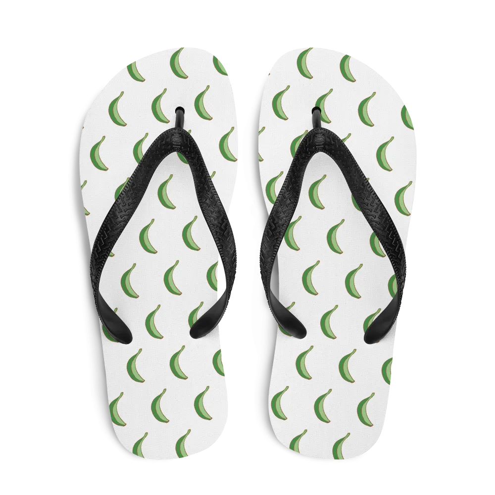 Platano All-Over Flip-Flops (White)