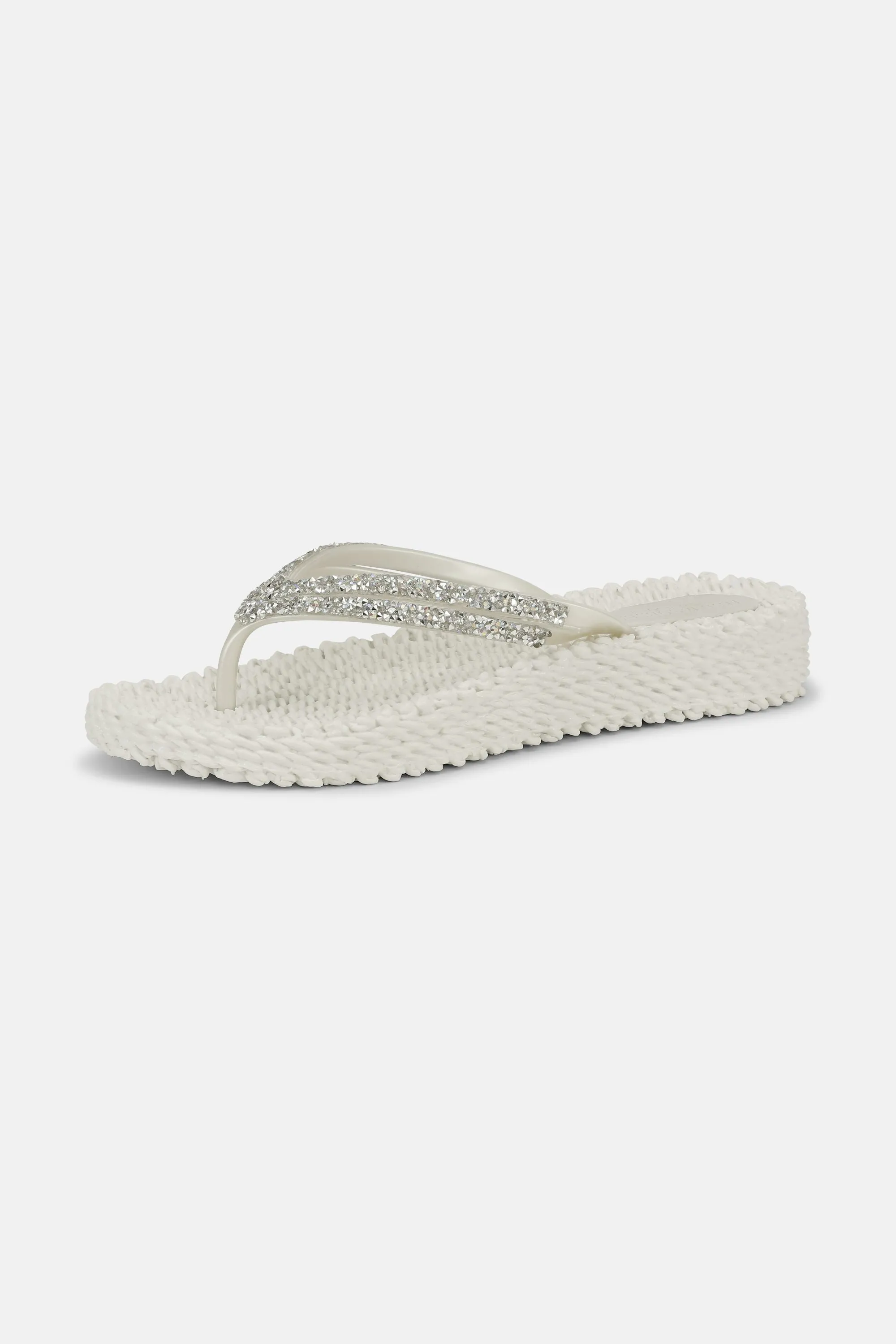Platform Flip-flops Glittersten - Creme