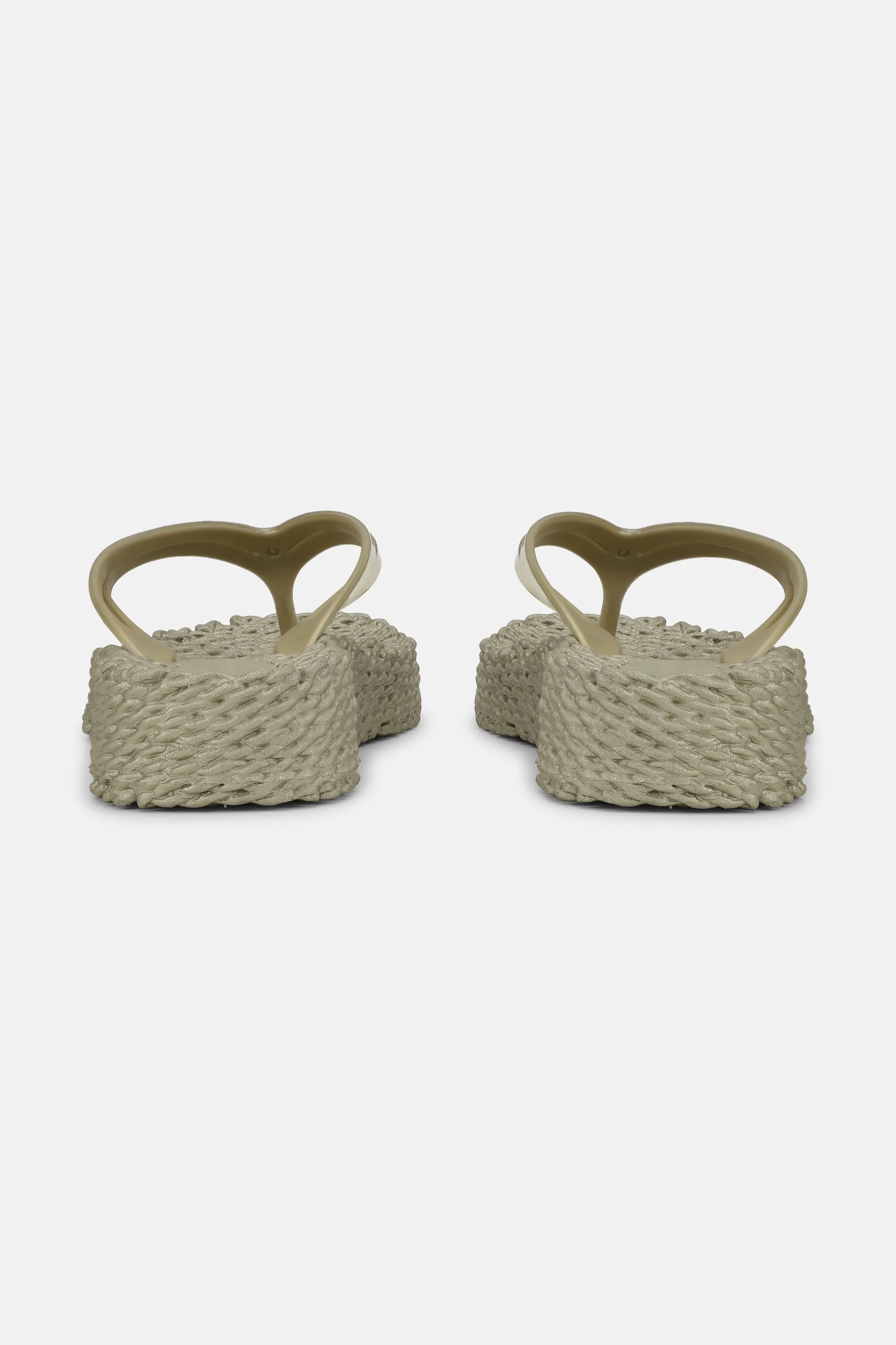 Platform Flip-flops Metallic - Platin
