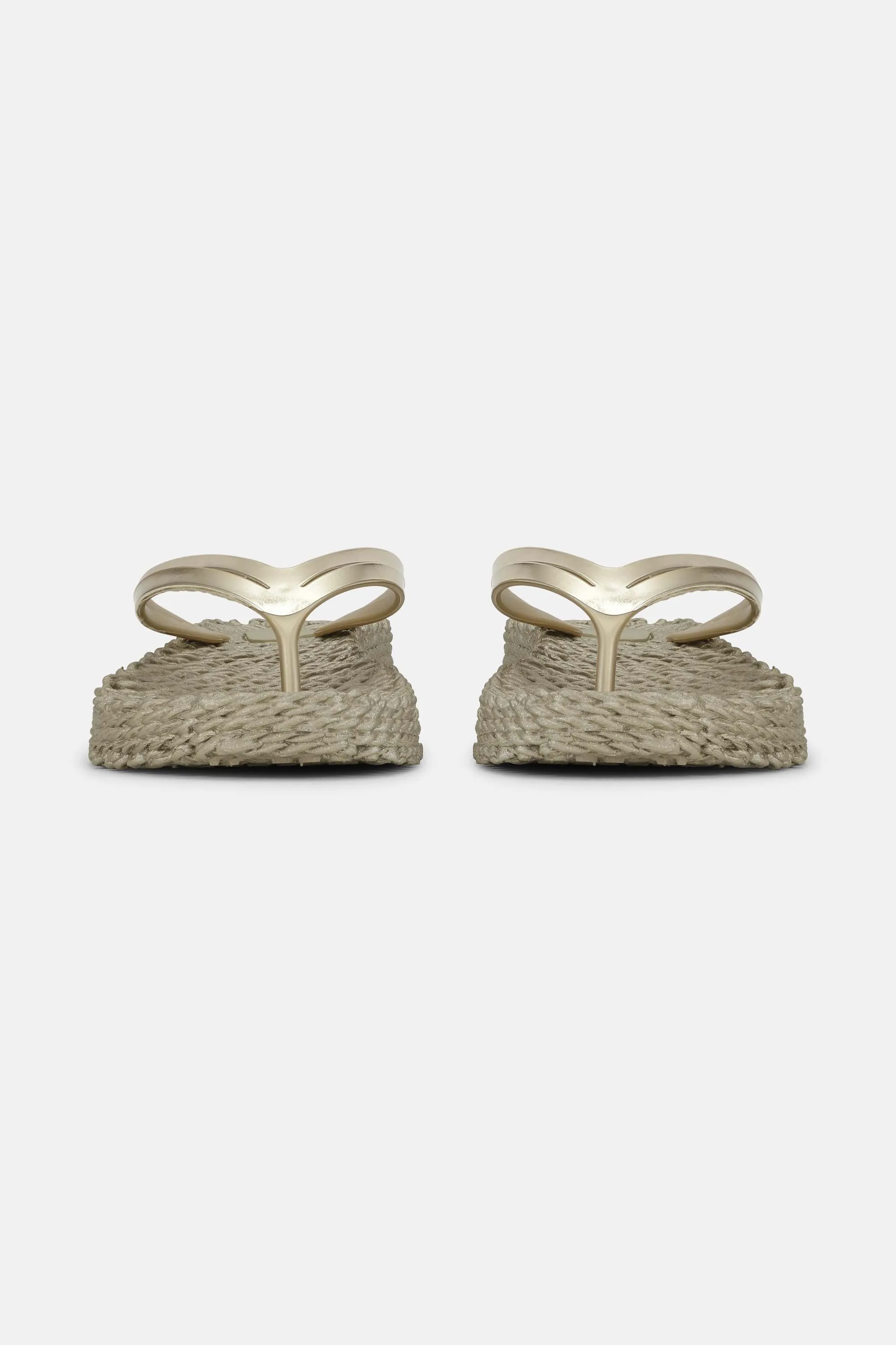 Platform Flip-flops Metallic - Platin