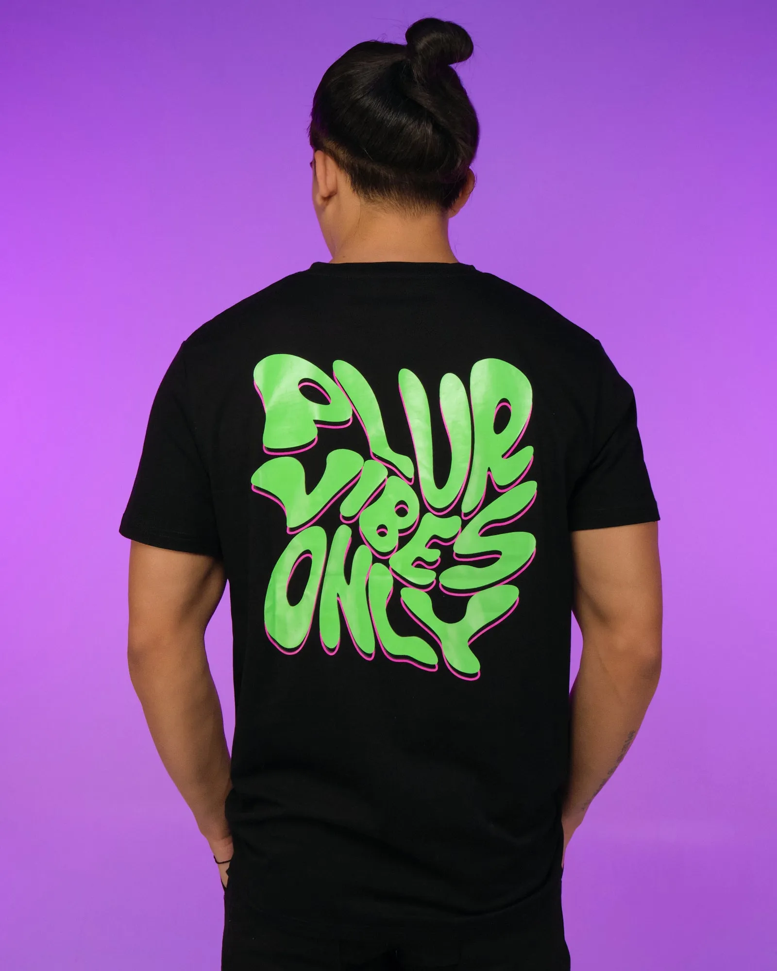PLUR Vibes Only Trippy Chess Board Tee