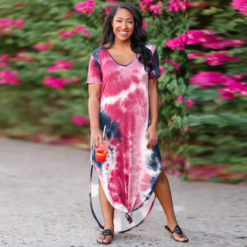 Plus Sizes High Waist Long Summer Dresses