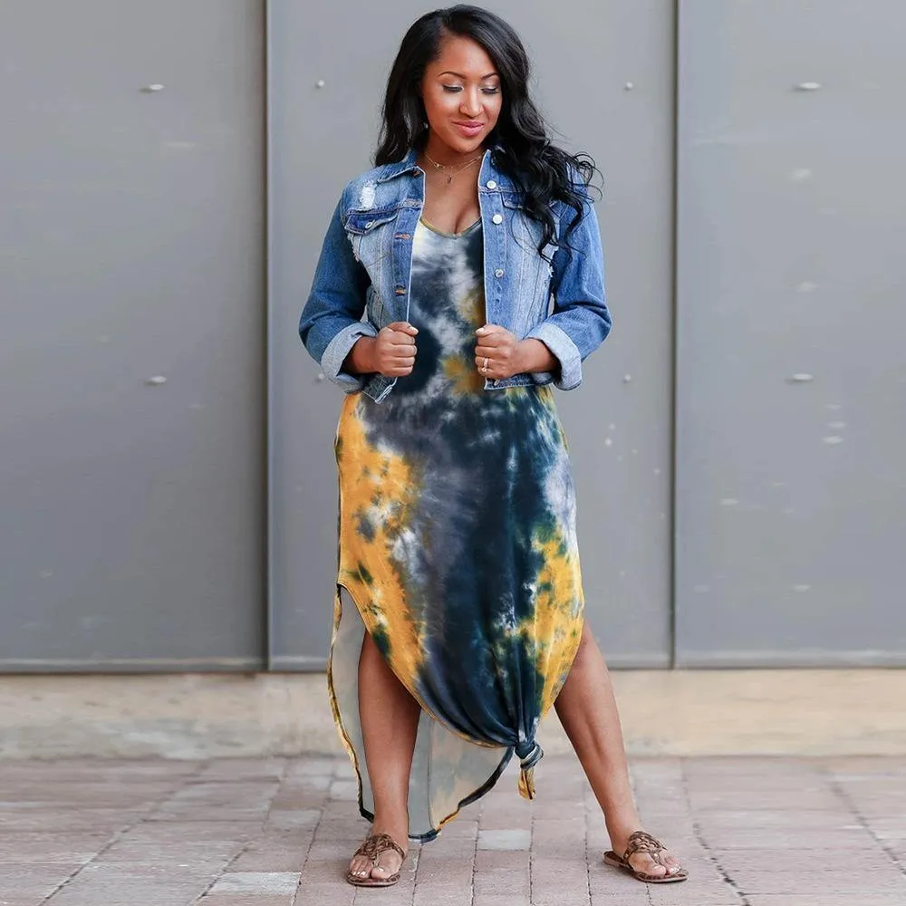 Plus Sizes High Waist Long Summer Dresses