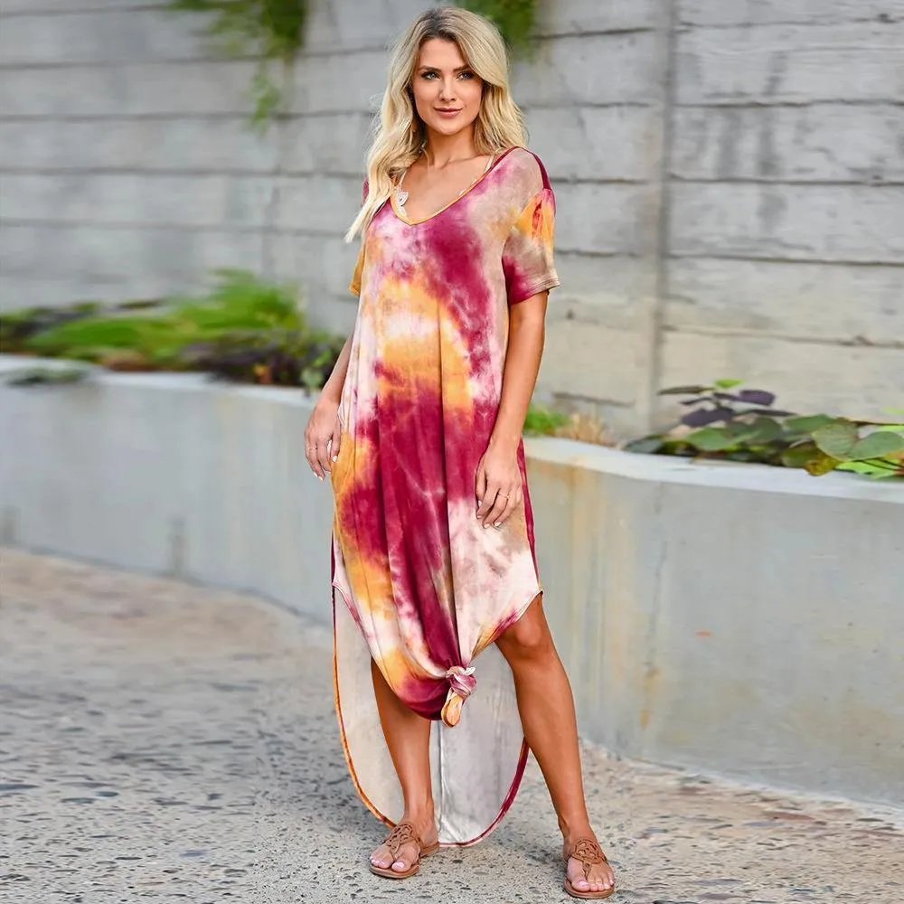 Plus Sizes High Waist Long Summer Dresses