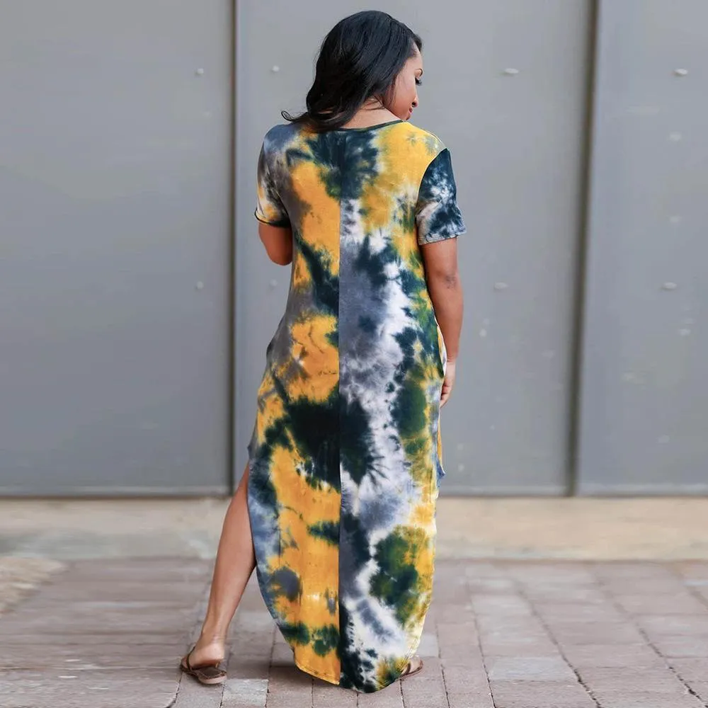 Plus Sizes High Waist Long Summer Dresses