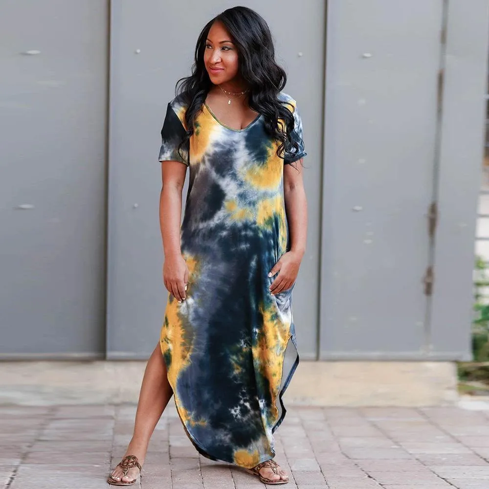 Plus Sizes High Waist Long Summer Dresses