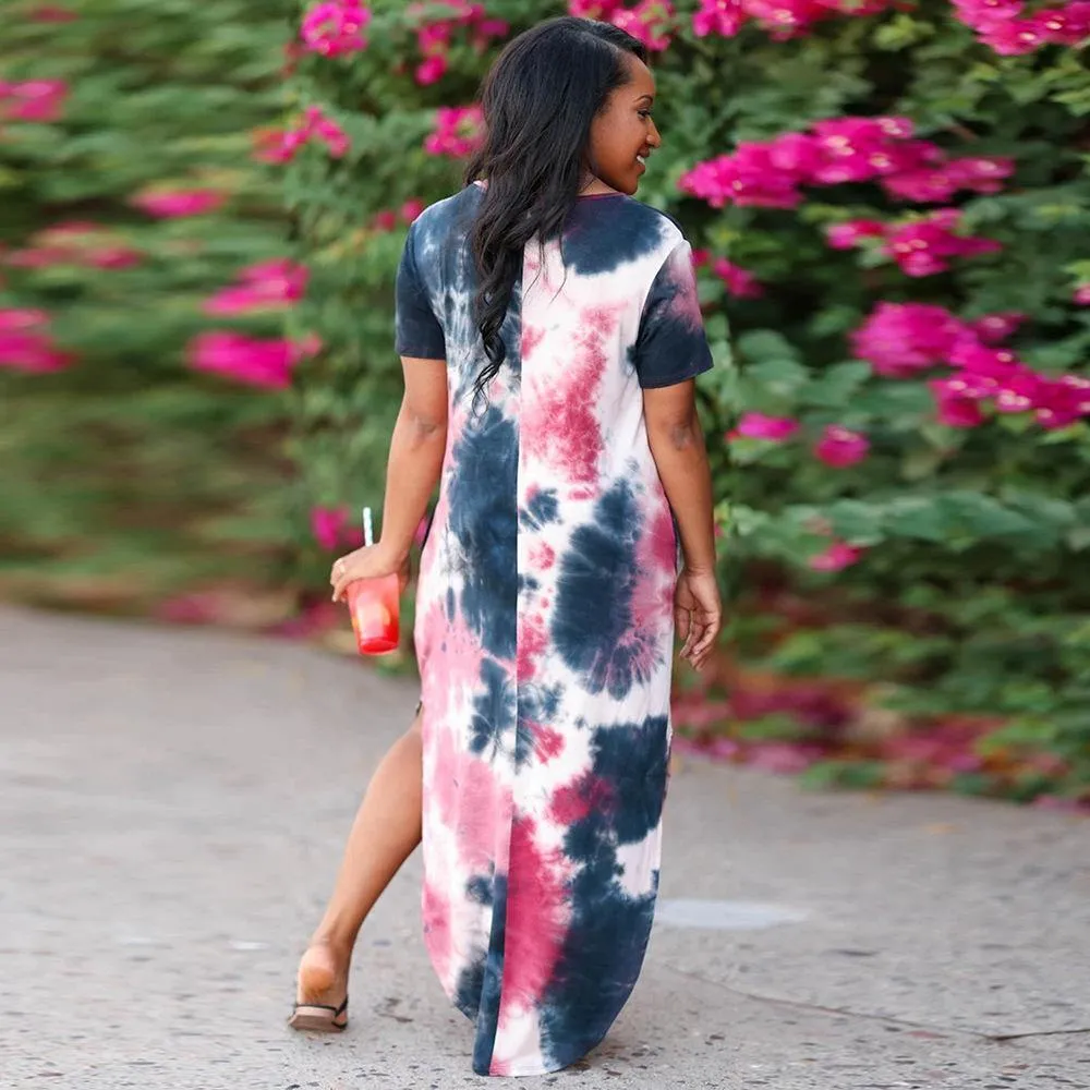 Plus Sizes High Waist Long Summer Dresses