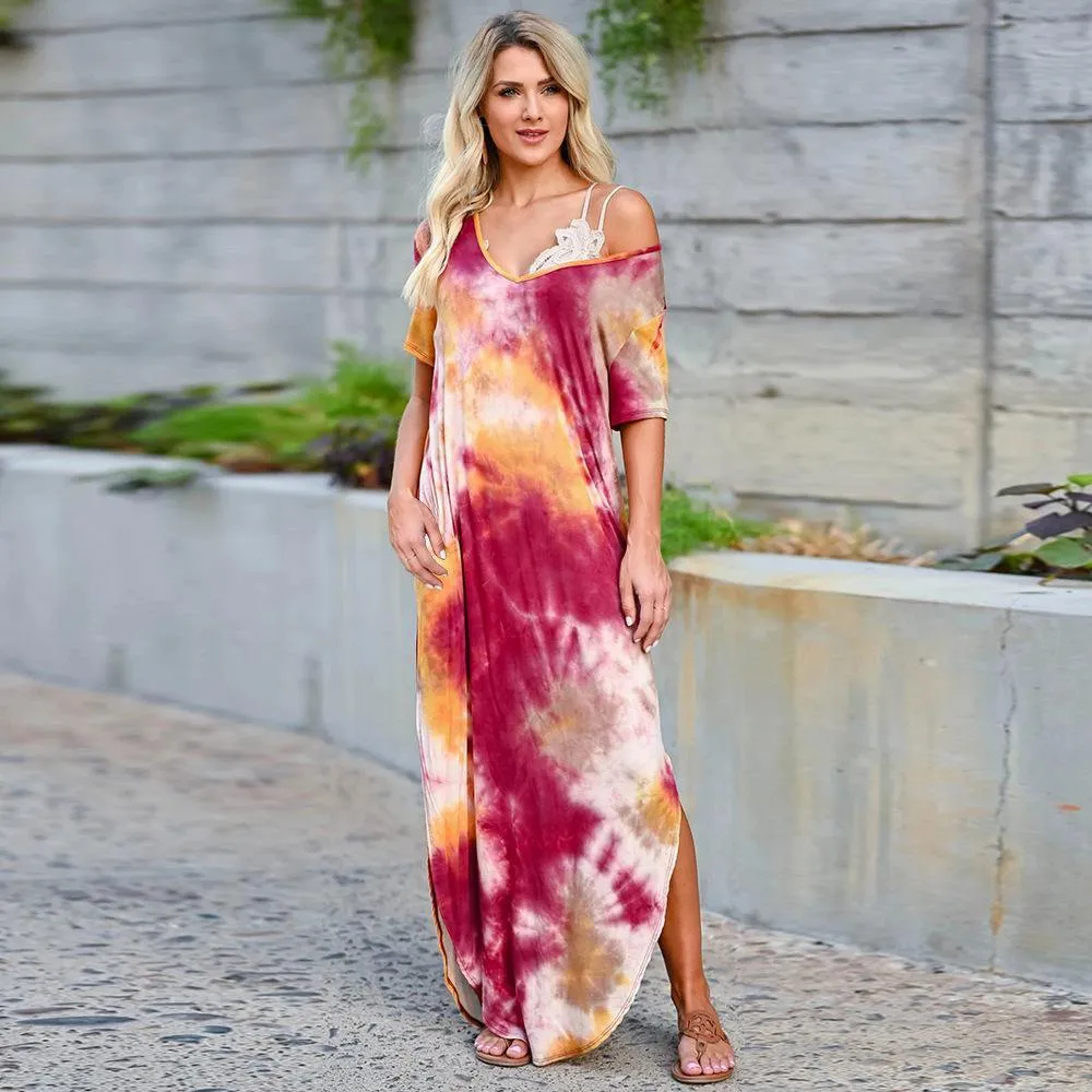 Plus Sizes High Waist Long Summer Dresses