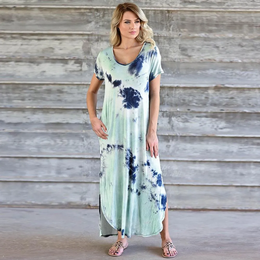 Plus Sizes High Waist Long Summer Dresses