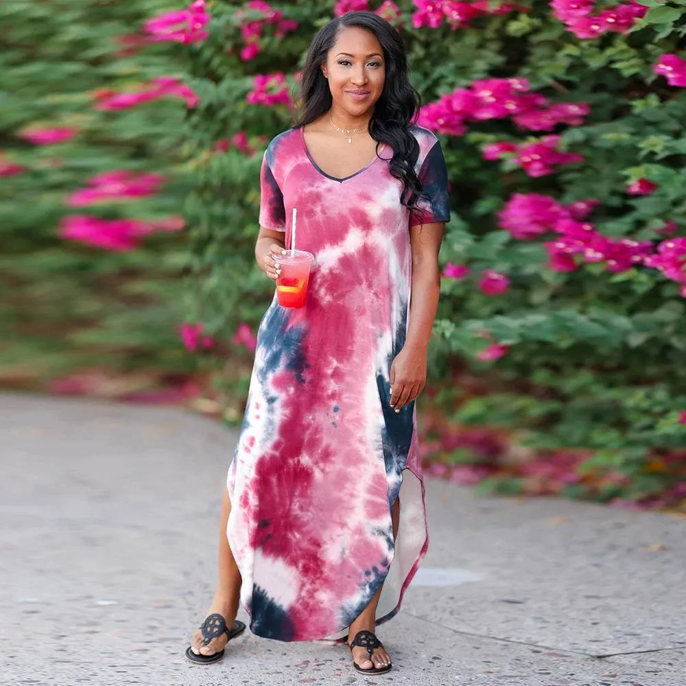 Plus Sizes High Waist Long Summer Dresses
