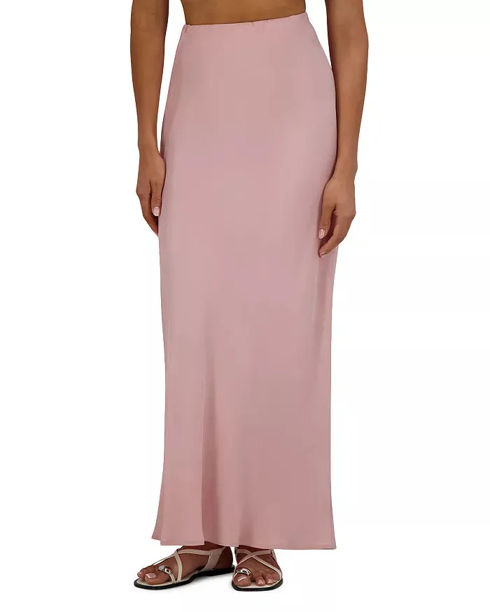 Point Brushed Straight Skirt