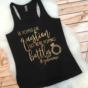 Poppin' Bottles Bride & Bridesmaid Matching Tanks