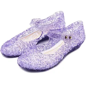 Princess Girls Sandals Jelly Shoes (Purple)