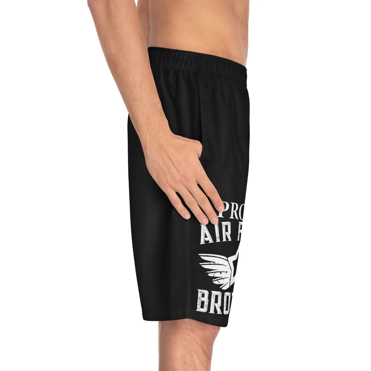 Proud Airforce Brother Camo Men's Board Shorts