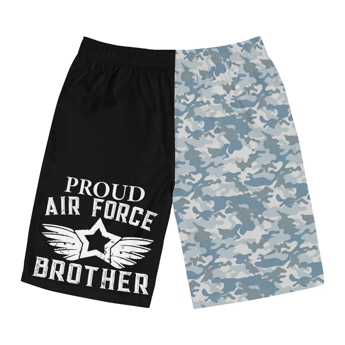Proud Airforce Brother Camo Men's Board Shorts